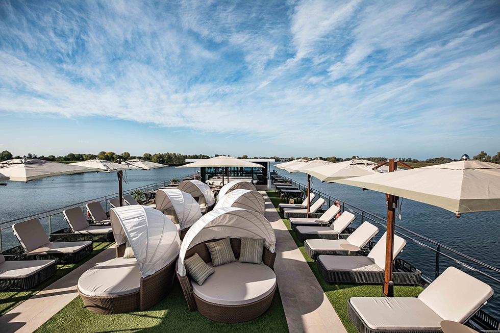 Sundeck of Tauck's new stunning Andorhina